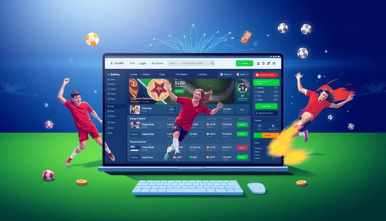 Explore new online neue wettanbieter featuring modern designs and engaging sports elements.