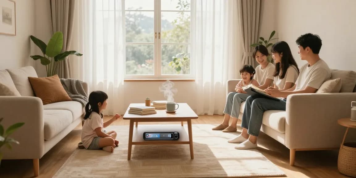 Genießen Sie Komfort in einem modernen Wohnzimmer, während die Elektro Fußbodenheizung Wärme und Ambiente verbessert.