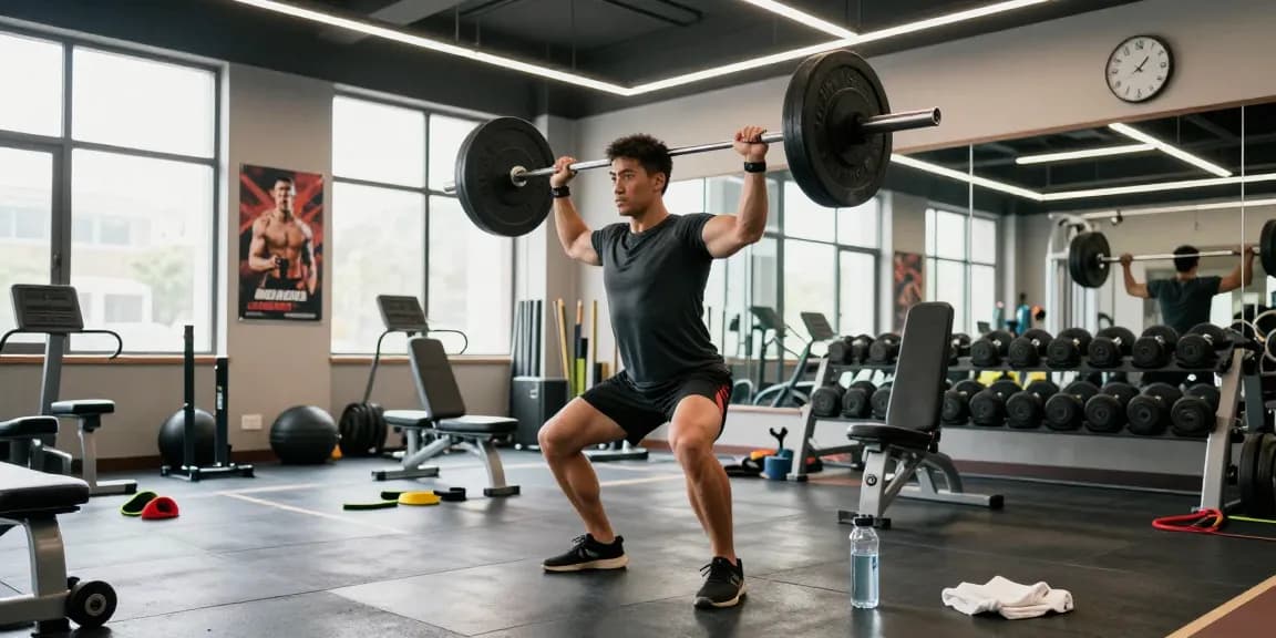Anabolika kaufen für Muskelaufbau im Fitnessstudio mit Bodybuilder beim Gewichtheben.