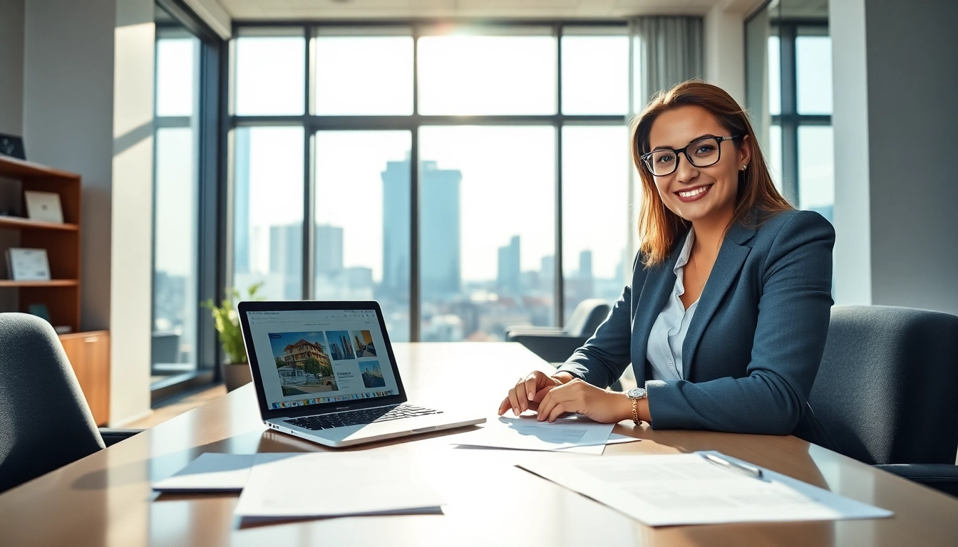 Immobilienmakler Frankfurt Dornbusch berät einen Kunden in modernem Büro mit professionellem Fokus.