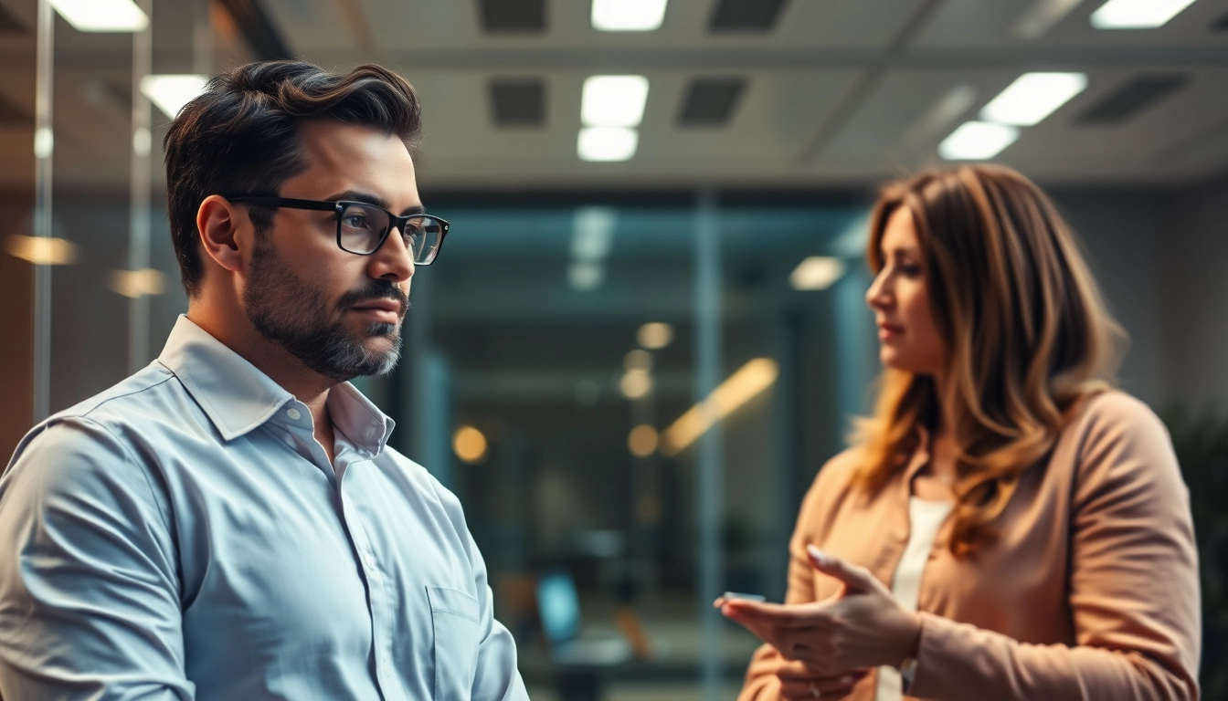 Headhunter analysiert Bewerberprofile mit konzentriertem Blick in einem modernen Büroumfeld.
