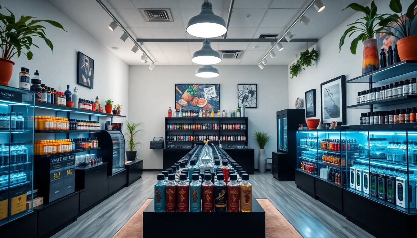 Al Fakher 30K Hypermax präsentieren, stilvolle Vapes in einem modernen Shop-Design.