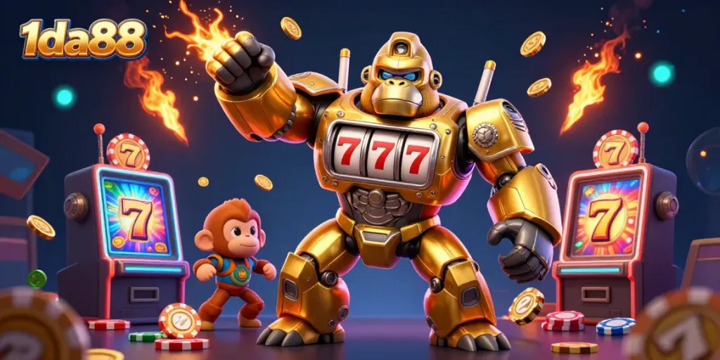 Experience the thrill of online gaming with 1da88 featuring vibrant slot elements and exciting action.