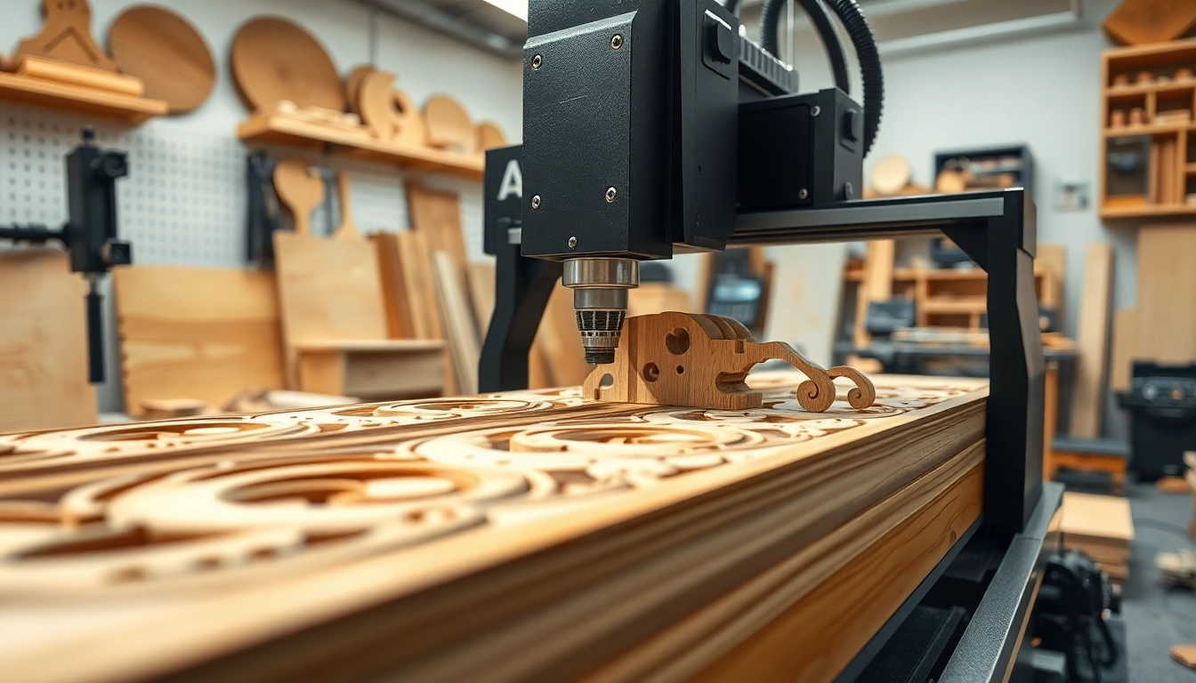 cnc fräsen in action, demonstrating the process of crafting detailed woodwork with precision.