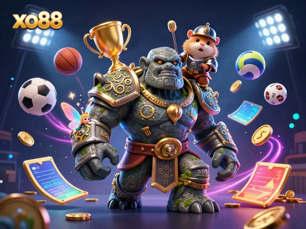 Experience vibrant gaming action at xo88 featuring magical characters and competitive elements.