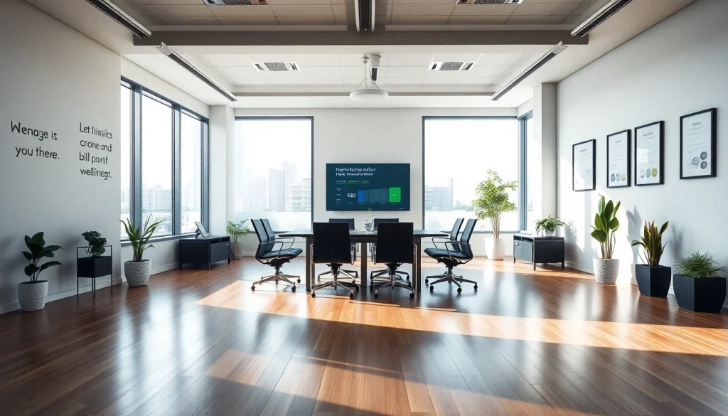 Der moderne Arbeitsplatz einer Headhunter Agentur mit stilvollem Design und einladender Atmosphäre.