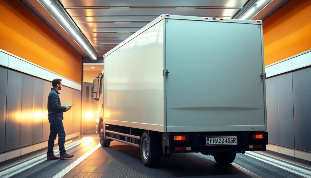 Umzugsunternehmen Leverkusen hilft beim sicheren Verladen von Möbeln in einen Lkw.