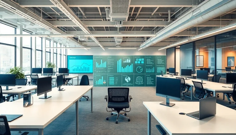 Headhunter IT im modernen Büro: Recruiting-Szene mit Technologie-Elementen.