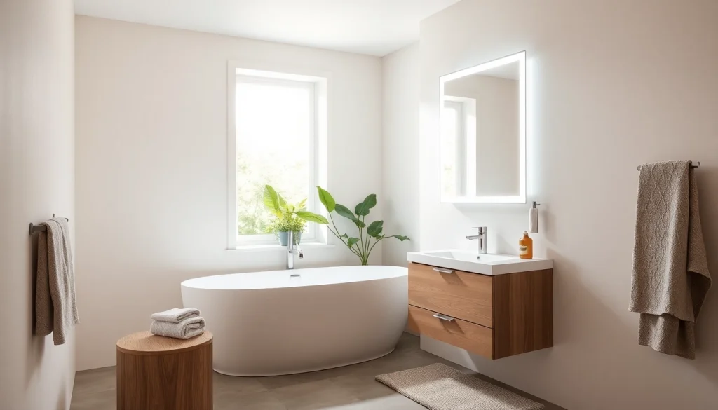 Stilvoller sonni Spiegelschrank mit LED-Beleuchtung und elegantem Design im modernen Badezimmer.