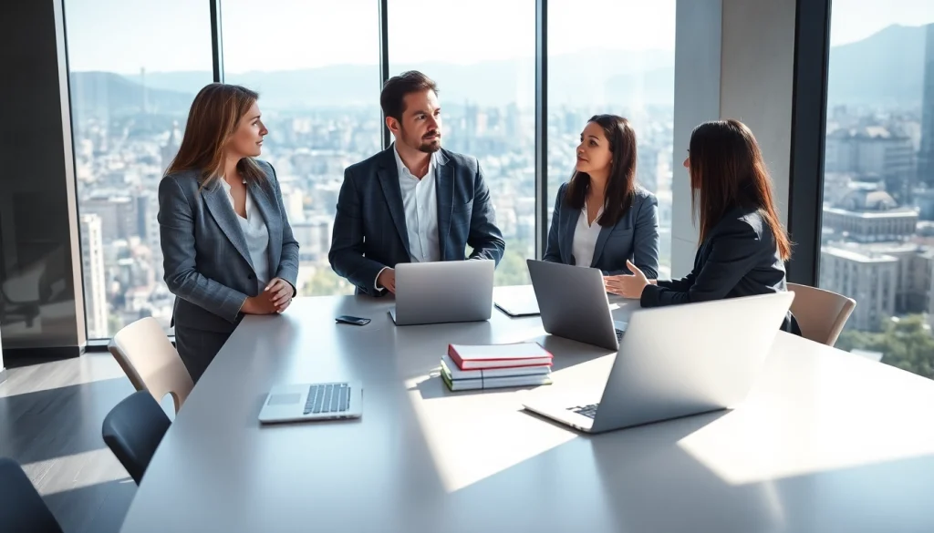 Headhunter Schweiz bietet professionelle Beratung in einem modernen Büro an.