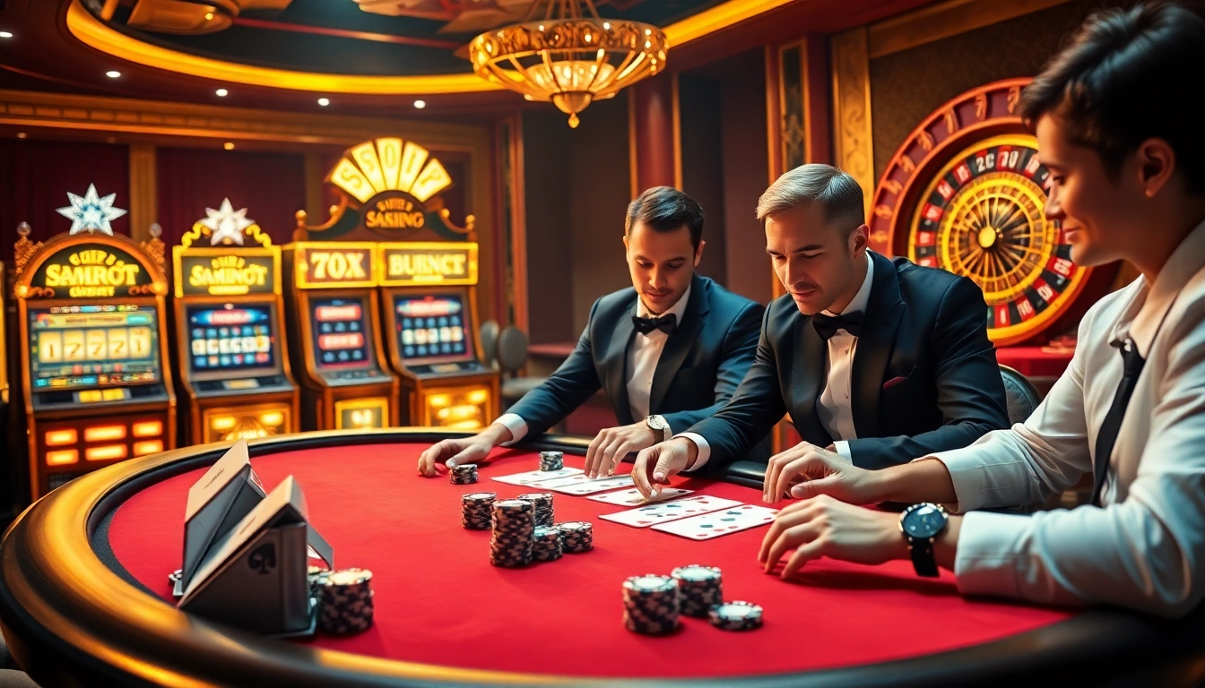 Experience the thrill of Nhà cái Luck8 with an exciting poker game featuring high stakes and vibrant casino elements.