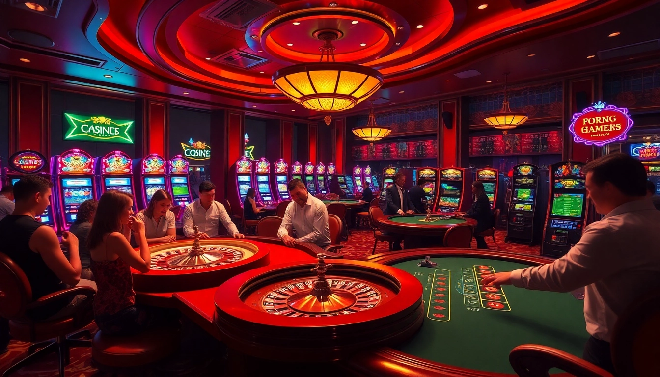 Trải nghiệm sự hứng khởi tại https://luck8.com khi người chơi tham gia các bàn roulette và poker trong một casino sang trọng.
