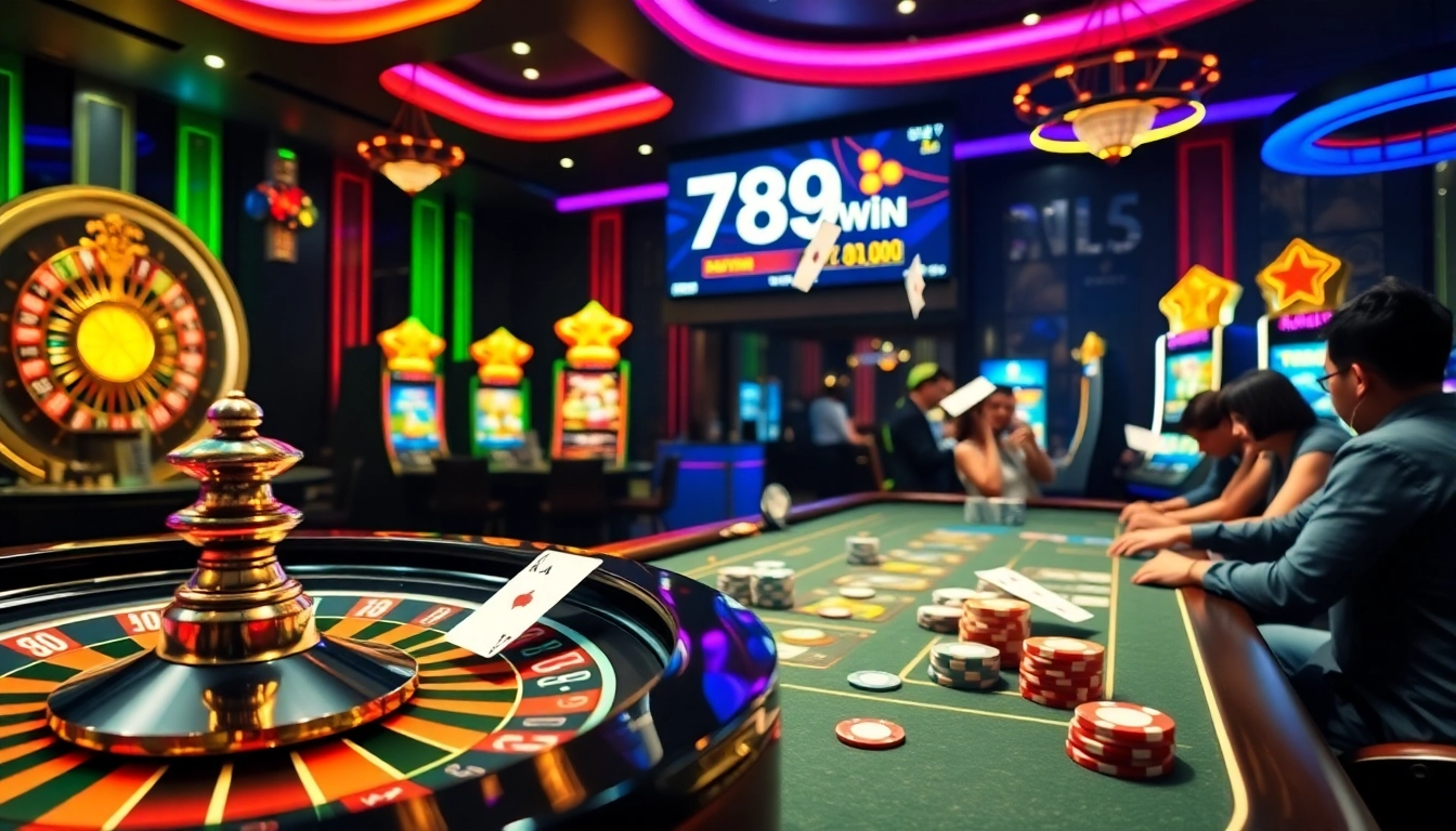Gameplay excitement on 789win bị chặn with vibrant casino tables and thrilling action.