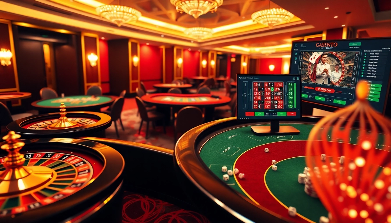 Experience the thrill of winning at https://xx88.pizza/ with a vibrant casino scene showcasing dynamic games.