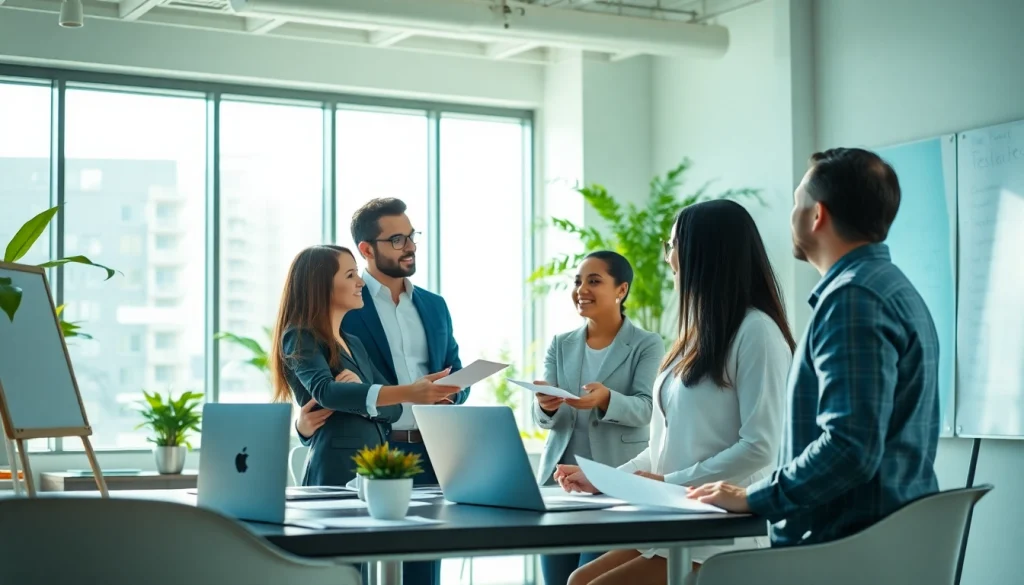 Erfolgreicher Headhunter Schweiz in einem modernen Büro bei der Zusammenarbeit mit Klienten