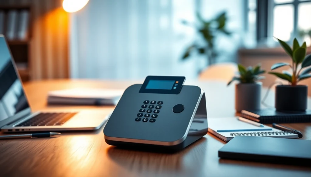 Phonelocker showcasing modern design in a professional office environment.