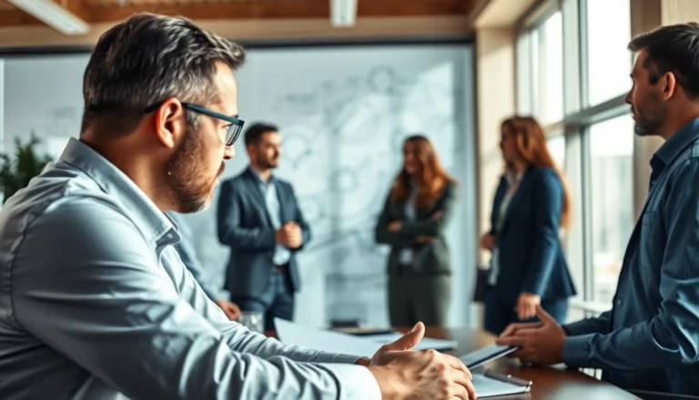 Headhunter Ingenieure berät Ingenieure in modernem Büro, betont Zusammenarbeit und Expertise.