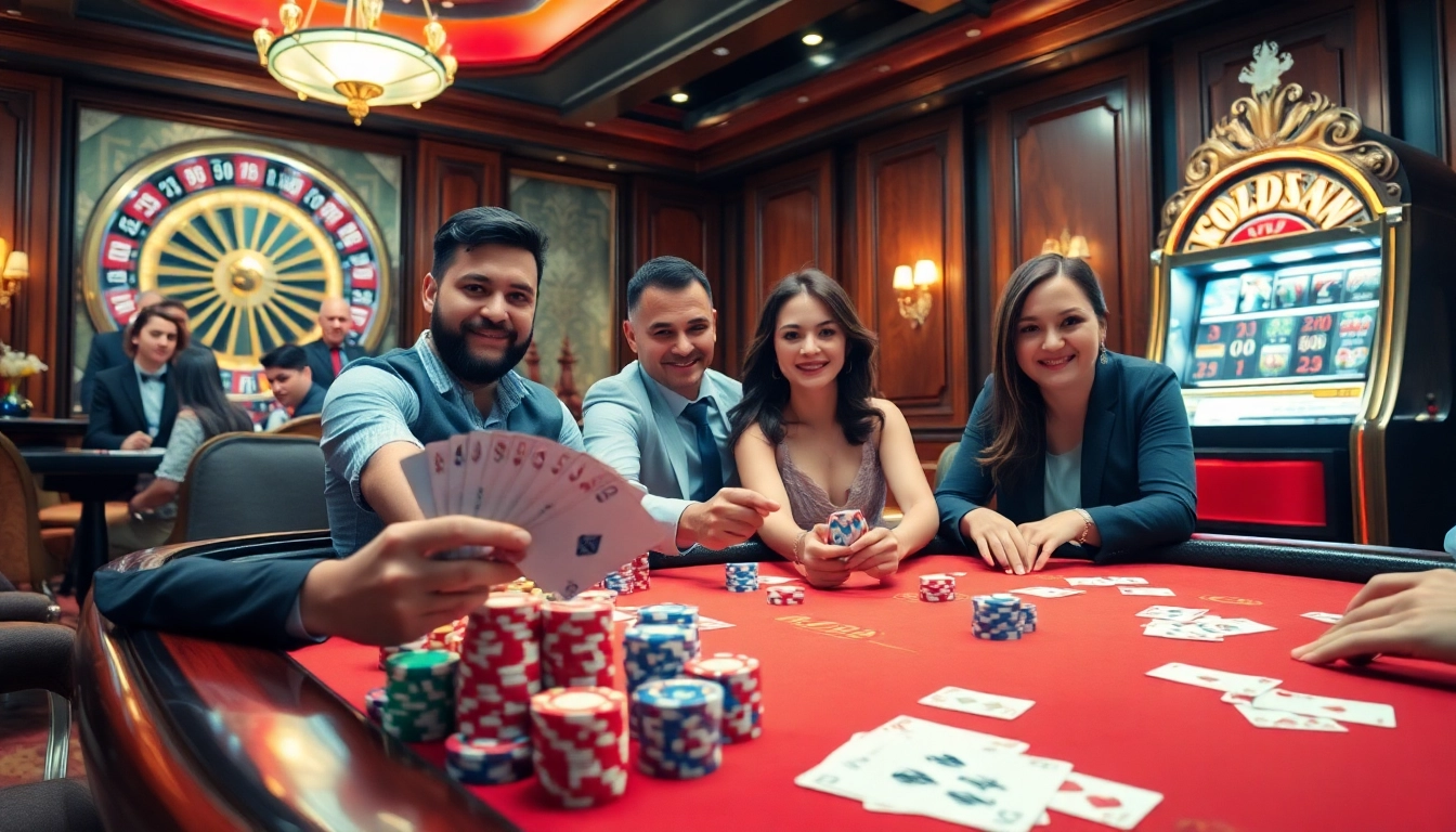 Exciting Game TT88 atmosphere at a high-stakes poker table with vibrant chips and cards.