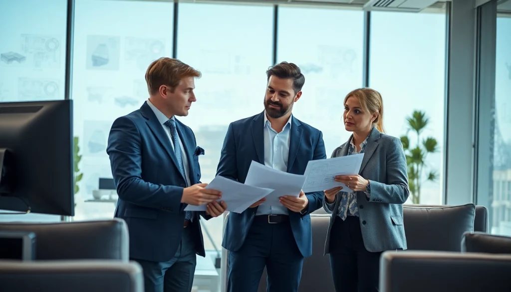 Headhunter Ingenieure in einem modernen Büro, die kreativ mit Ingenieuren arbeiten.