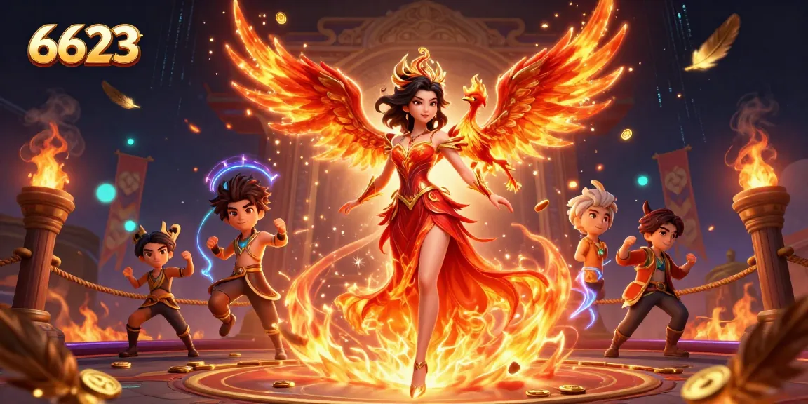 Engage in thrilling gameplay at 6623, featuring vibrant Asian casino elements and magical energy.