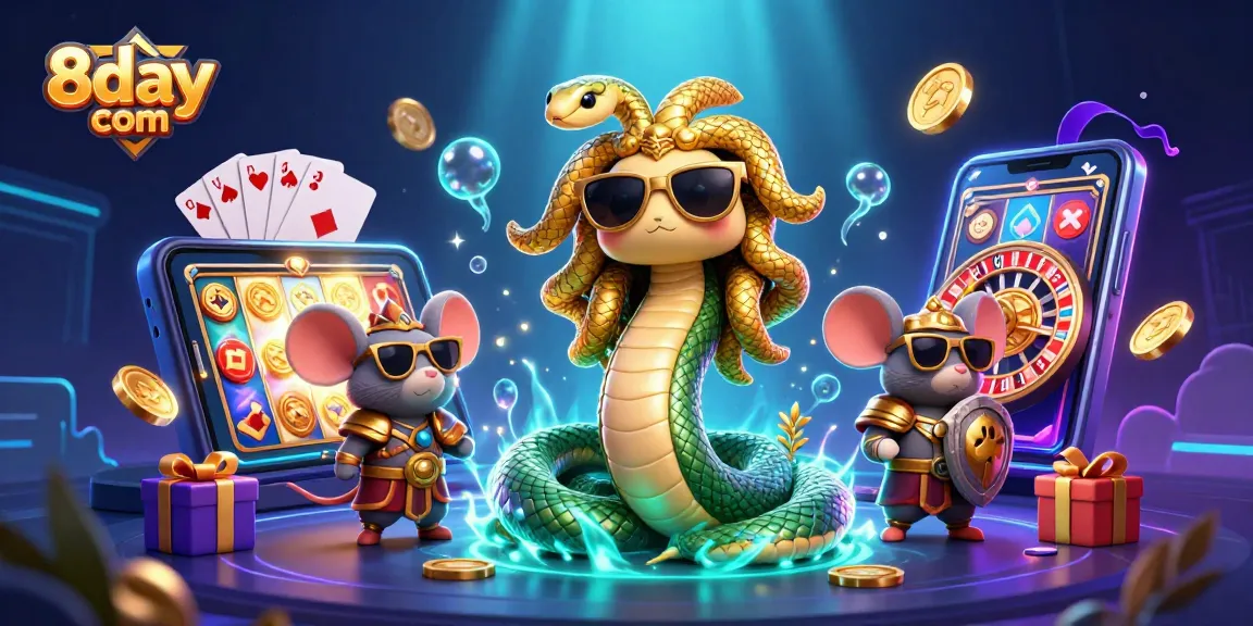 Experience thrilling gameplay at 8day com with vibrant characters and dynamic casino elements.