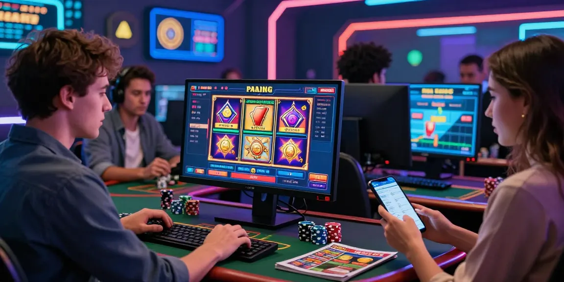 Engaged players enjoying qs88 online gambling platform with digital games and sports betting