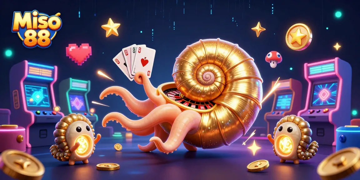 Experience the thrilling world of Miso 88 with a vibrant casino scene filled with exclusive game elements.