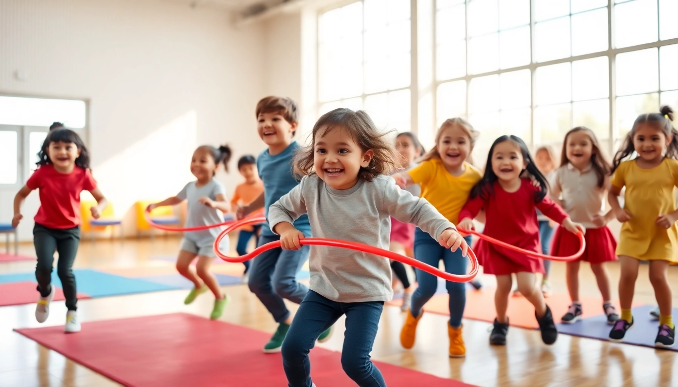 Erfahren Sie hier mehr ueber kreative Bewegungsspiele fuer Kinder in der Turnhalle.